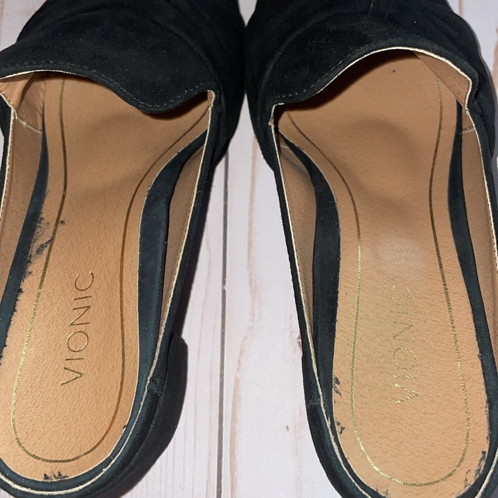 VIONIC Presley Black Suede Mule Slip On - Picture 6 of 9